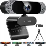 DEPSTECH DW49 veebikaamera, 4K, 8 MP, automaatne fookus, mikrofon ja statiiv