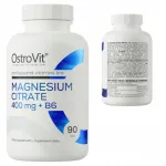 Toidulisand OstroVit Magneesiumtsitraat 400 mg + vitamiin B6, 90 tabletti