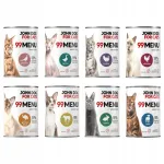 JOHN DOG FOR CATS 99 MENU MIX teraviljavaba m&auml;rg kassitoit, 8 x 400 g