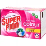 SUPER FINN COLOUR pesukapslid v&auml;rvilistele kangastele, 18 tk