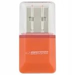 Esperanza oranž Micro SD USB kaardilugeja