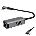 Nurgeline USB-C kuni RJ45 v&otilde;rgukaart, 5Gbps, Ethernet LAN, USB 3.2