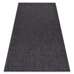 Vaip STRING SION must, 140x190 cm, sileda koega, mustrita