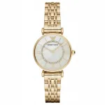 Naiste k&auml;ekell EMPORIO ARMANI AR1907 p&auml;rlmutter, kuldne, 32 mm