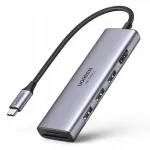 Ugreen 6in1 USB-C hub: 3x USB 3.2 Gen 1, HDMI 4K 60Hz, SD/TF kaardilugeja