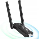 Juhtmevaba USB 3.0 WiFi adapter, 5400 Mbps, 6E, 5 dBi antenniga, arvutile