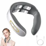 Kaela massager soojendusega, valge