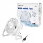 Lauaventilaator USB LogiLink UA0402 12,7 cm 30 dB valge