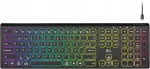 Juhtmevaba klaviatuur Rii RK801, Bluetooth, 2.4G, RGB, ES QWERTY