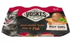 Kasside maiused VOSKES tuuni ja krevetiga, želee, 6 x 25 g