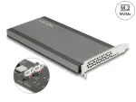 PCIe x16 adapter 2x NVMe M.2 Key M Delock 89961