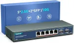 YuanLey l&uuml;liti, 7 porti: 5x2.5G, 2x10G SFP, NAS, WiFi 6, mittet&auml;ielikult juhitav