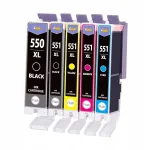 Canon PGI-550 XL, CLI-551 XL tindikassetid, sobivad PIXMA MG5600, MG5650, MG5655 mudelitele