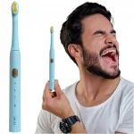Elektriline hambahari Smiley Light Sonic, sinine, kingitusega