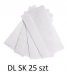 Valged pabermaterjalist DL &uuml;mbrikud, 25 tk, SK