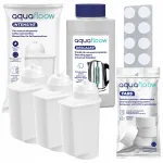 AquaFloow filtratsiooni- ja katlakivieemaldustabletid Siemens kohvimasinale, 3 tk