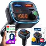 FM saatja Bluetooth 5.3 QC 3.0 PD30W v&otilde;imsa bassi ja mikrofoniga
