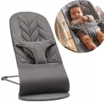 Imikute lamamisaseade BABYBJORN BLISS COTTON, antratsiit, kuni 13 kg