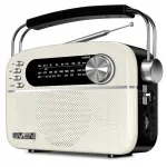 SVEN SRP-505 WHITE kaasaskantav retro FM/AM/SW raadio patareitoitega