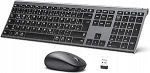 Traadita klaviatuur ja hiir iClever, 2,4 GHz, QWERTZ, saksa klaviatuur, hall