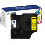 Isekleepuv lint DYMO D1 9mm x 7m, kollane/must, 40918