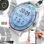 Nutikell AMOLED-ekraaniga, poola men&uuml;&uuml;, PL Talk, Sport, Puls, 2 rihma