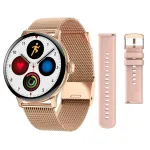 Nutikell Inox LCD, 2 rihma, Bluetooth 5.0, &uuml;hilduv Androidi ja iOSiga, kuldne