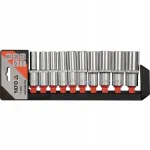 Pikkade 1/2" mutriv&otilde;tmete komplekt, 10 tk, YT-38861 YATO