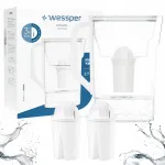 Wessper 2,7 l veefilter kann 3 Wessper 77g filtriga k&uuml;lmkapile