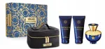 Kosmeetikakomplekt naistele Versace Dylan Blue Pour Femme koos kosmeetikakotiga