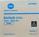 Konica Minolta TNP91 must toonerkassett, 20 000 lk