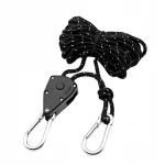 Must reguleeritav paracord telgi n&ouml;&ouml;r koos fikseerimisrattaga