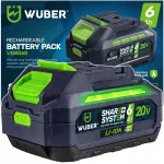 Aku WUBER SHARE+ Liitiumioon, 20 V, 6,0 Ah