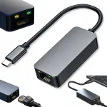 USB-C v&otilde;rgukaart, 2.5 Gbps Ethernet HUB