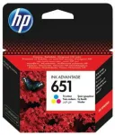 HP 651 v&auml;rviline tindikassett C2P11AE