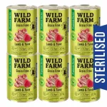 Wild Farm teraviljavabad koerakonservid steriliseeritud koertele, lambaliha ja tuunikalaga, 6 x 400 g