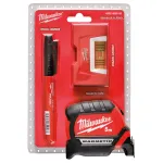 Milwaukee t&ouml;&ouml;riistakomplekt: 76 mm mullaindikaator, magnetiline 5 m m&otilde;&otilde;dulint, marker
