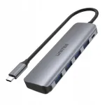 Aktiivne USB-C jagaja Unitek, 4x USB 3.1 Gen1, microUSB