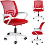 Kontoritool ratastega SMART, ergonoomiline, punane, JUMI