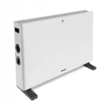 Konvektorradiaator 2000 W, valge, ventilaatoriga, 2 soojendusrežiimi