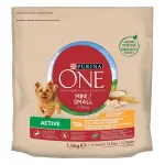 Kuiv toit v&auml;ikestele ja aktiivsetele koertele Purina ONE kanaga ja riisiga 1,5 kg