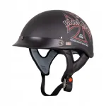 W-TEC Black Heart V531 Iron Cross Retro mootorrattakiiver, suurus L