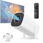Mini projektor 720P, reguleeritav nurk Android 12 WiFi 5G