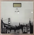 Elektroonilised klaasist kaalud LCD-ekraaniga, kuni 180 kg, patareidega