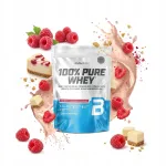 BIOTECH USA 100% PURE WHEY vadakuvalgukontsentraat 454g vaarika-cheesecake maitsega