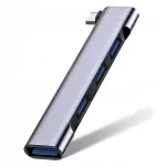 USB-C jagaja HUB, 3x USB 3.0, 2x USB 2.0, 5Gbps, 4in1
