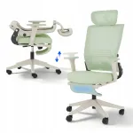 Kontoritool FLEXISPOT Foldex, ergonoomiline, kokkupandav, jalatugiga, v&otilde;rk, T&Uuml;V