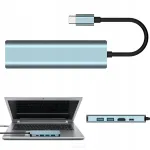 USB-C jaotur, 5 pesa: USB 3.0/2.0, PD 100W, HDMI 4K, hall