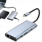 USB-C 11-&uuml;hes adapter 4K HDMI, VGA, USB 3.0/2.0, Type-C