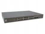 LevelOne PoE+ hallatav 28-pordiline 19'', 400 W, 10 Gbps l&uuml;liti